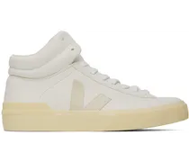 White & Beige Minotaur High Sneakers
