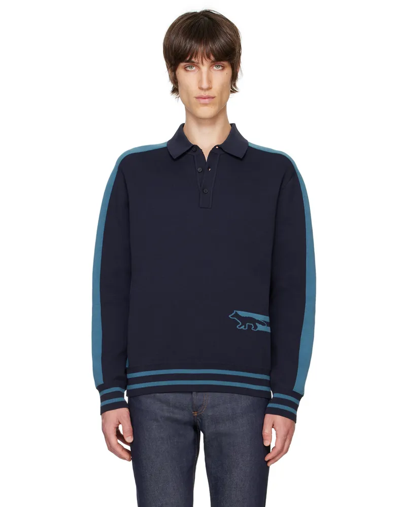 Kitsuné Blue Flash Fox Polo P446