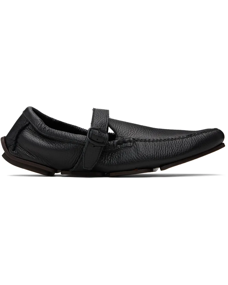 HEREU Black Petro Driver Loafers Black