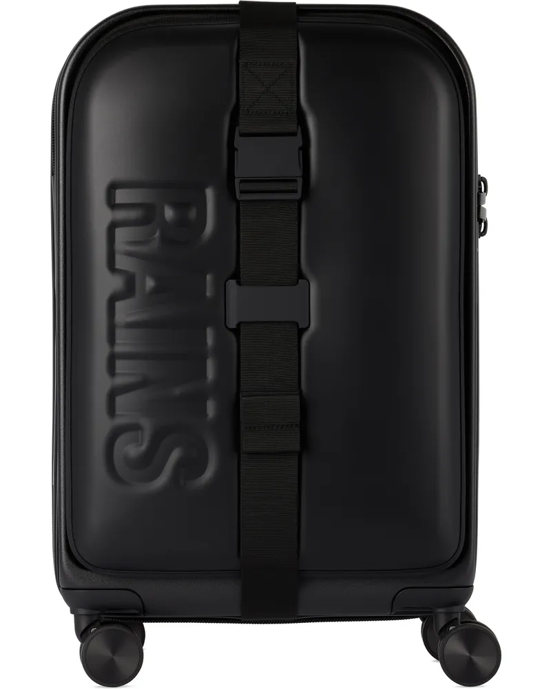 RAINS Black Texel Cabin Trolley Bag Black