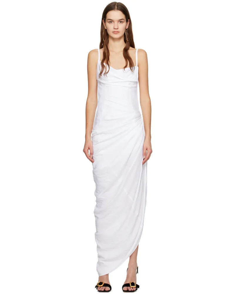 Jacquemus White Les Classiques 'La robe Saudade longue' Maxi Dress 100