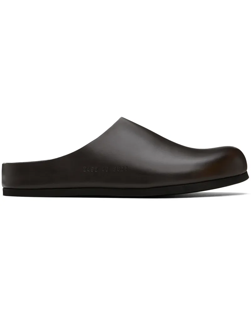 Common Projects Brown Leather Loafers 3621