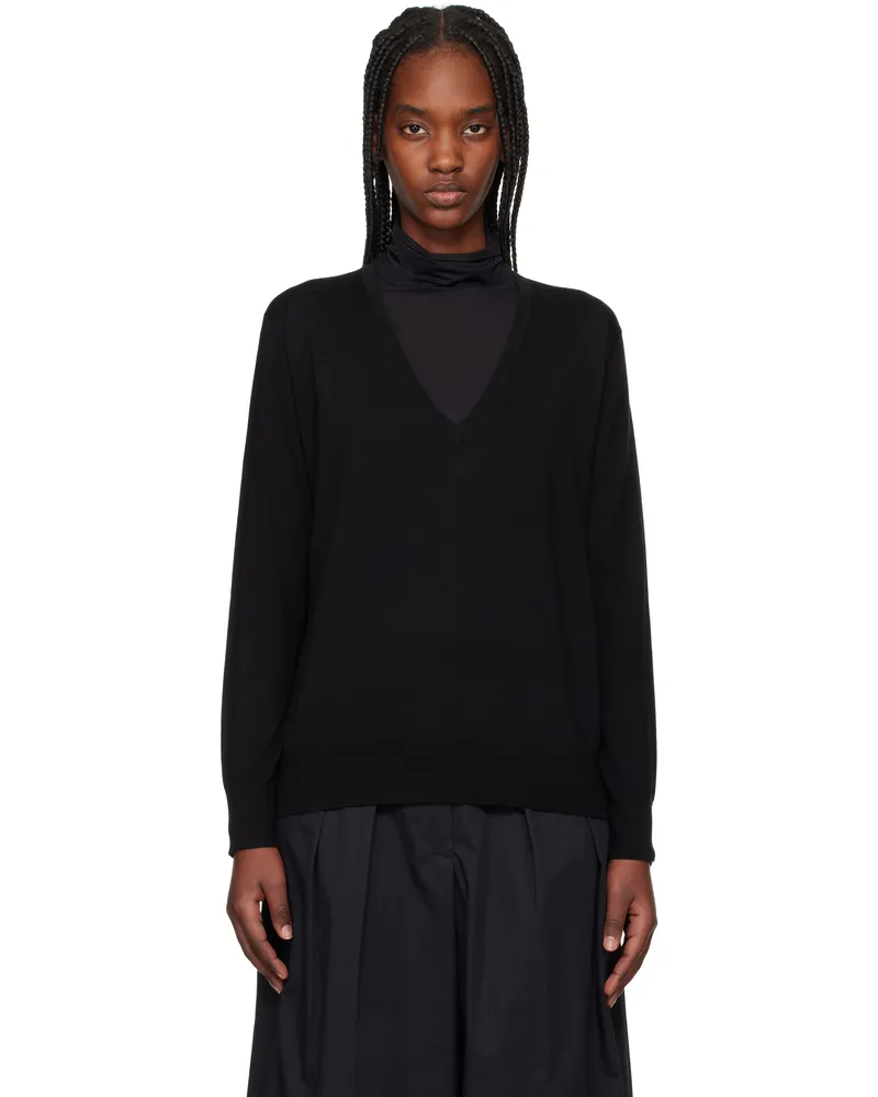 Dries van Noten Black Merino Wool Sweater 900