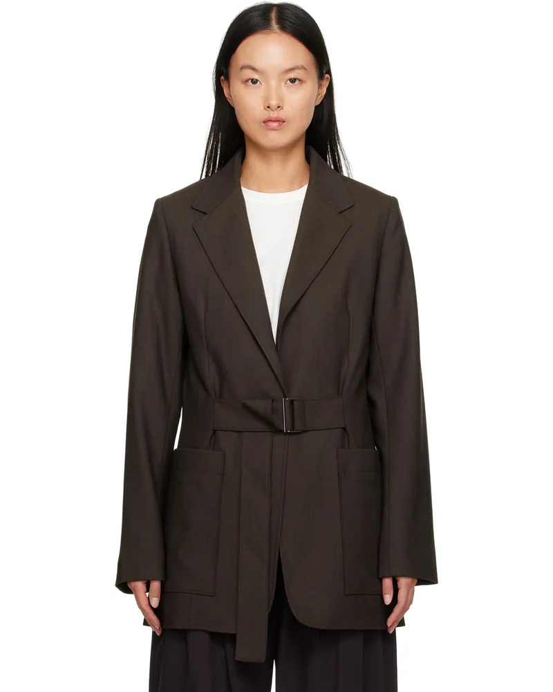 Studio Nicholson Brown Somner Blazer Cocoa