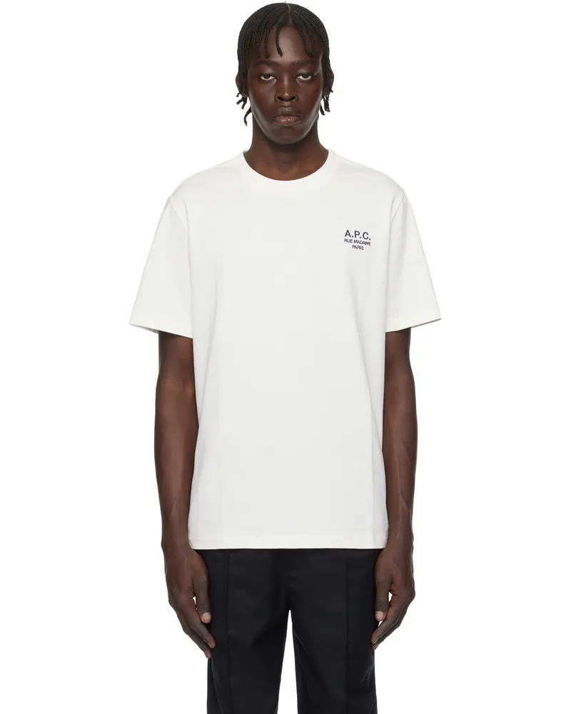 A.P.C. White Standard 'Rue Madame' T-shirt Tae