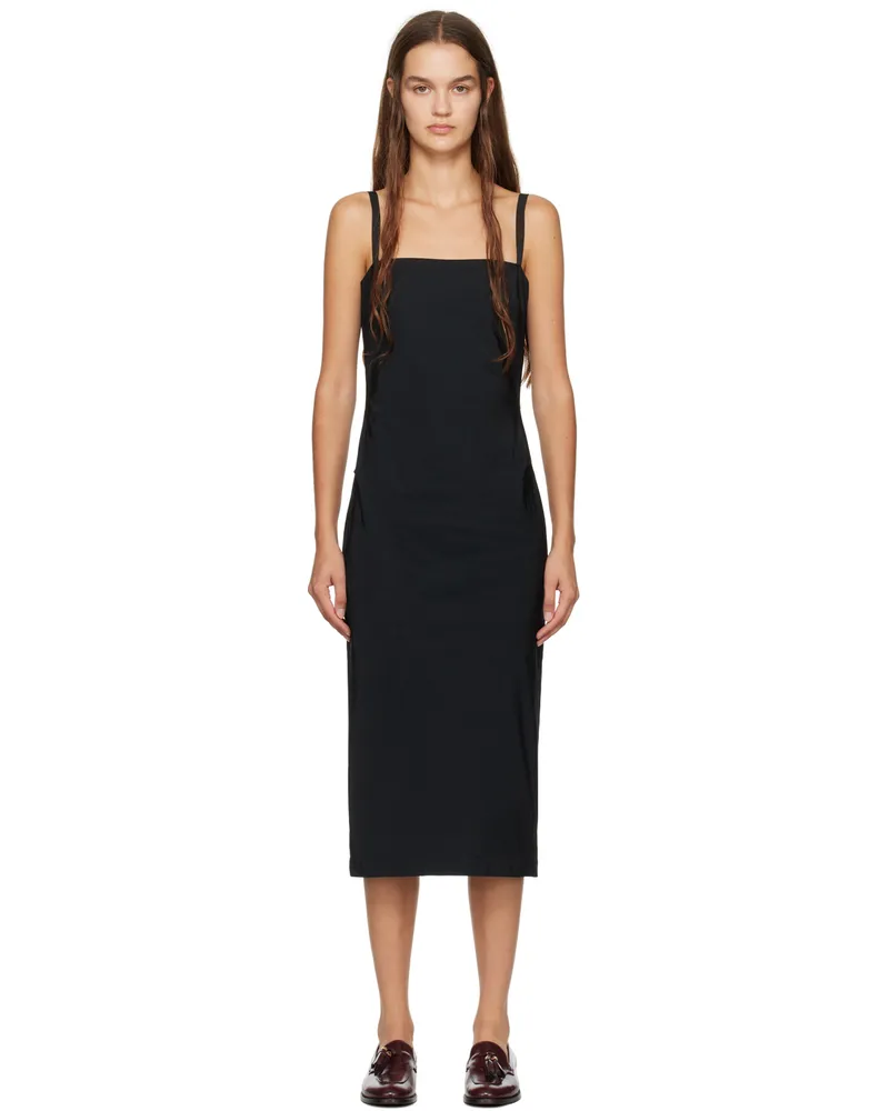 Max Mara Black Douglas Midi Dress 001