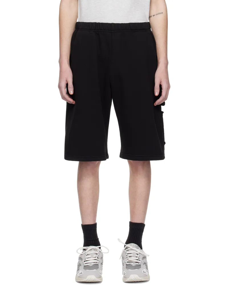 LES TIEN Black Utility Shorts Jet