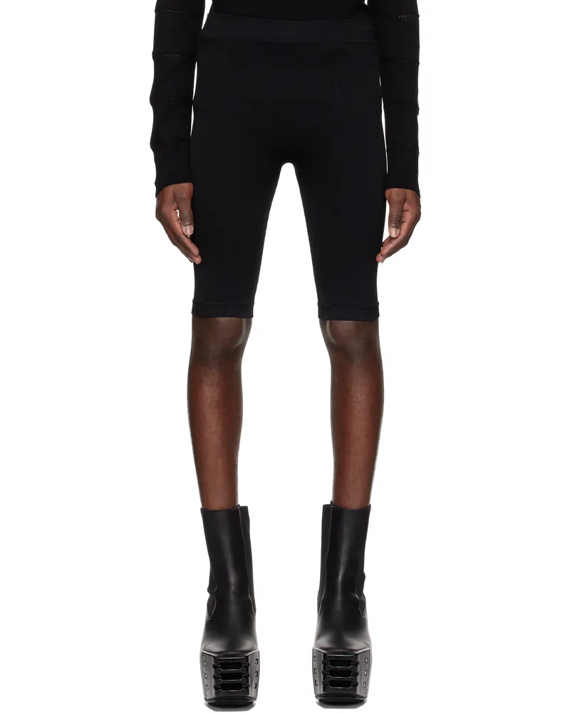 Rick Owens Black Hollywood Active Knit Shorts 09