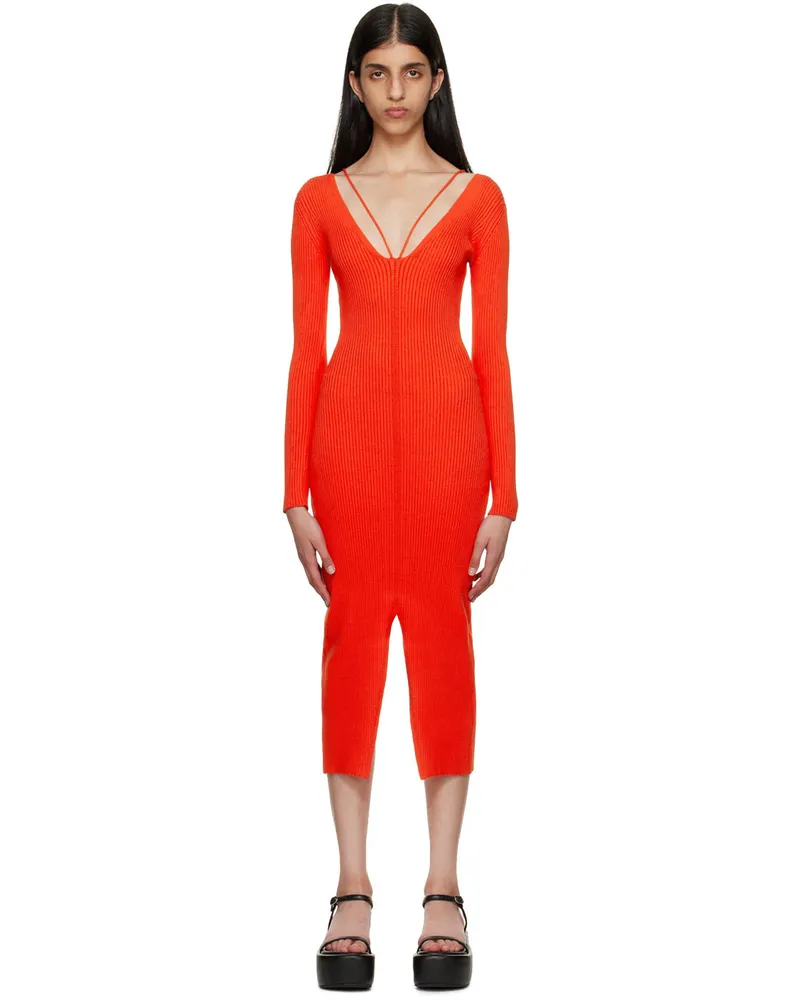 AERON Red Rivoli Maxi Dress Red