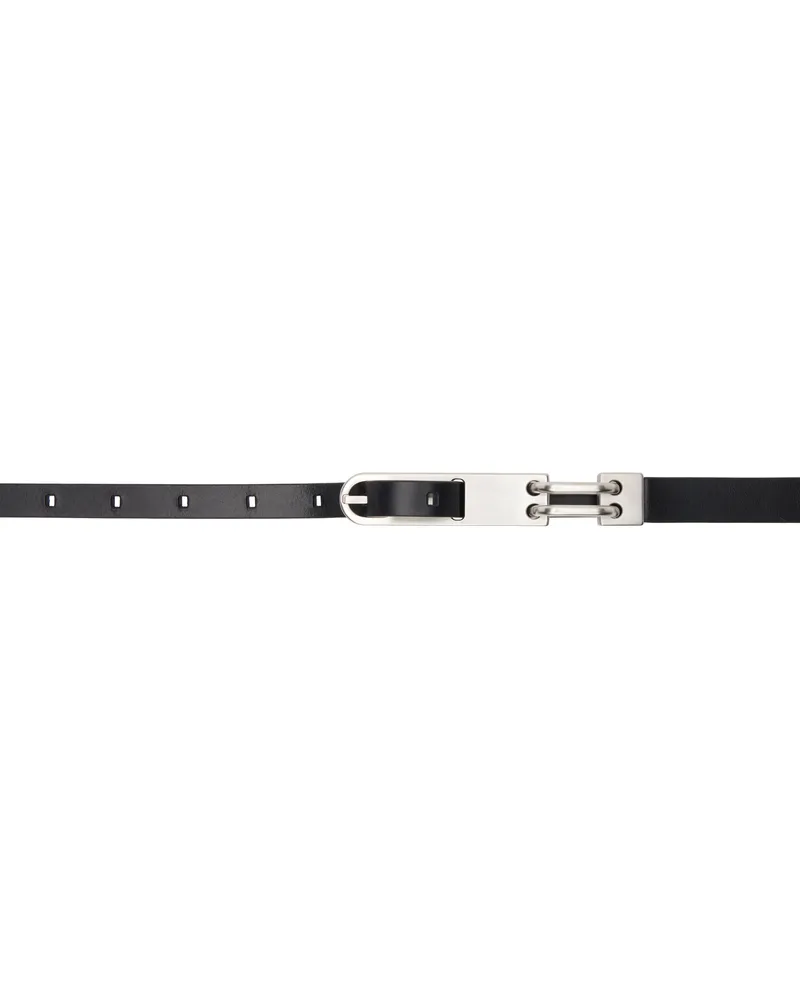 Rick Owens Black Spalla Lux Tongue Belt 09