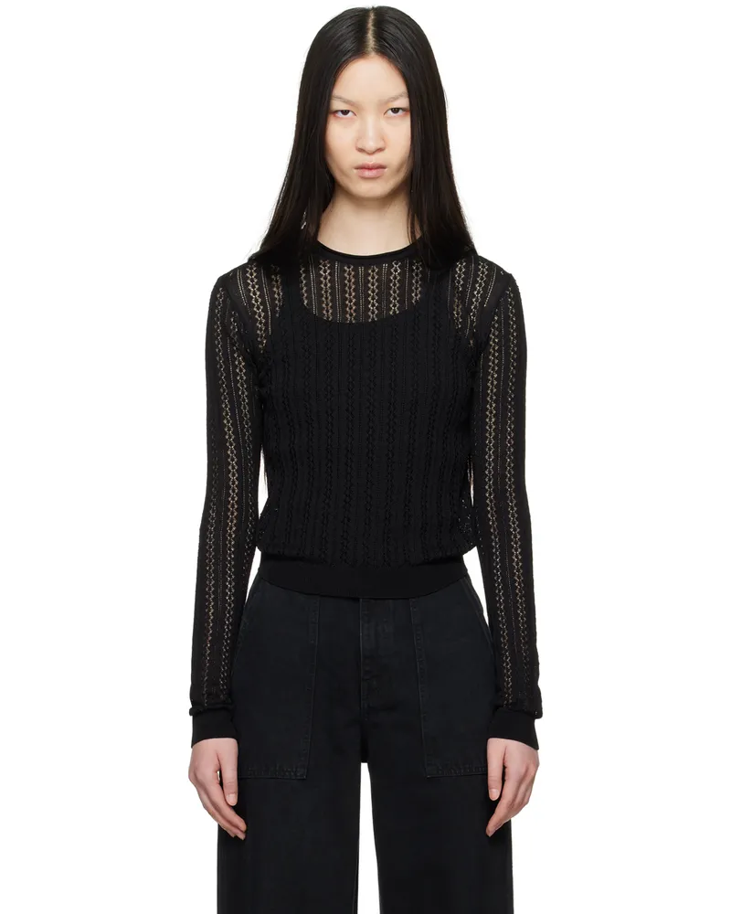 KHAITE Black 'The Colleen' Sweater 200
