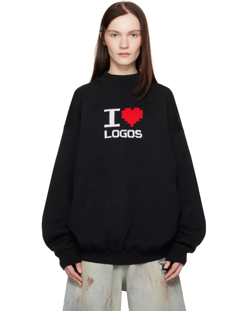VETEMENTS Black 'I Love Logos' Sweater Black