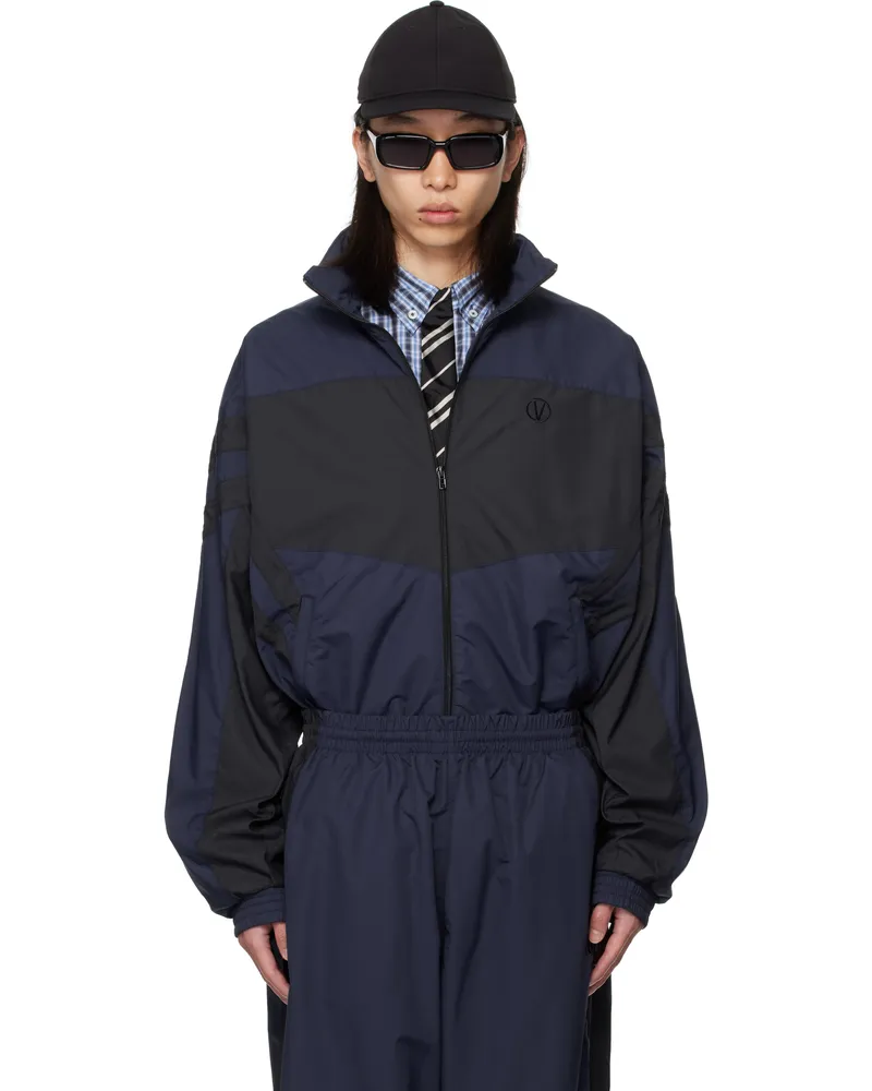 VETEMENTS Navy & Black Iconic Tracksuit Jacket Navy
