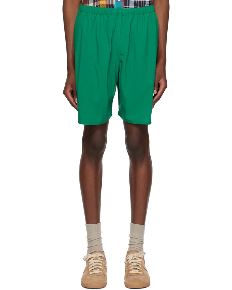 Beams Plus Green Drawstring Shorts Green65