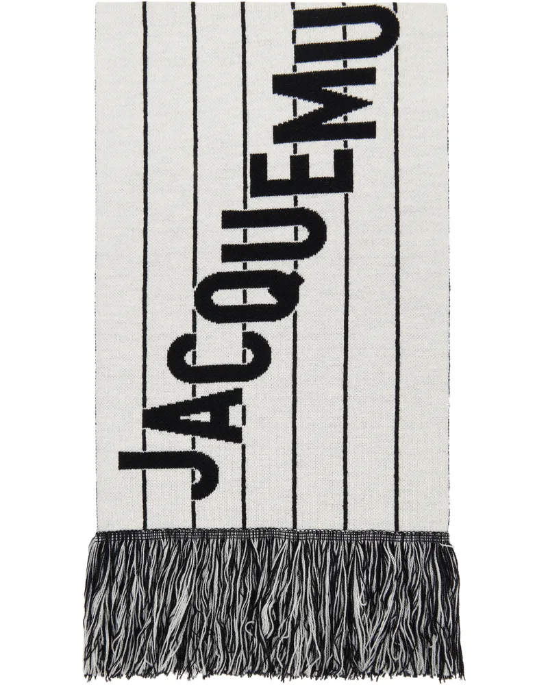 Jacquemus Black & White La Croisière 'The Liga' Scarf 9fh