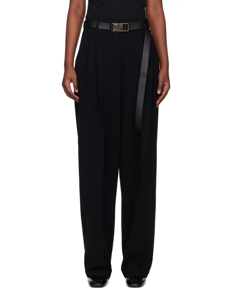Max Mara Black Neottia Trousers 001