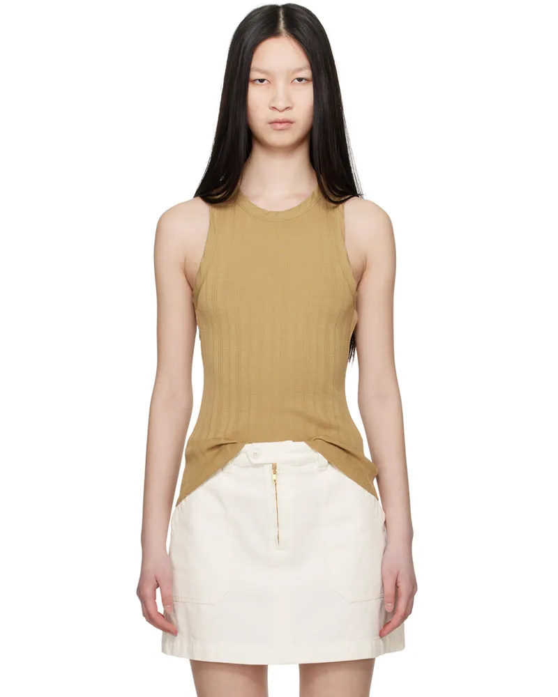 A.P.C. Beige Natacha Ramsay-Levi Edition Lemaitre Tank Top Bac