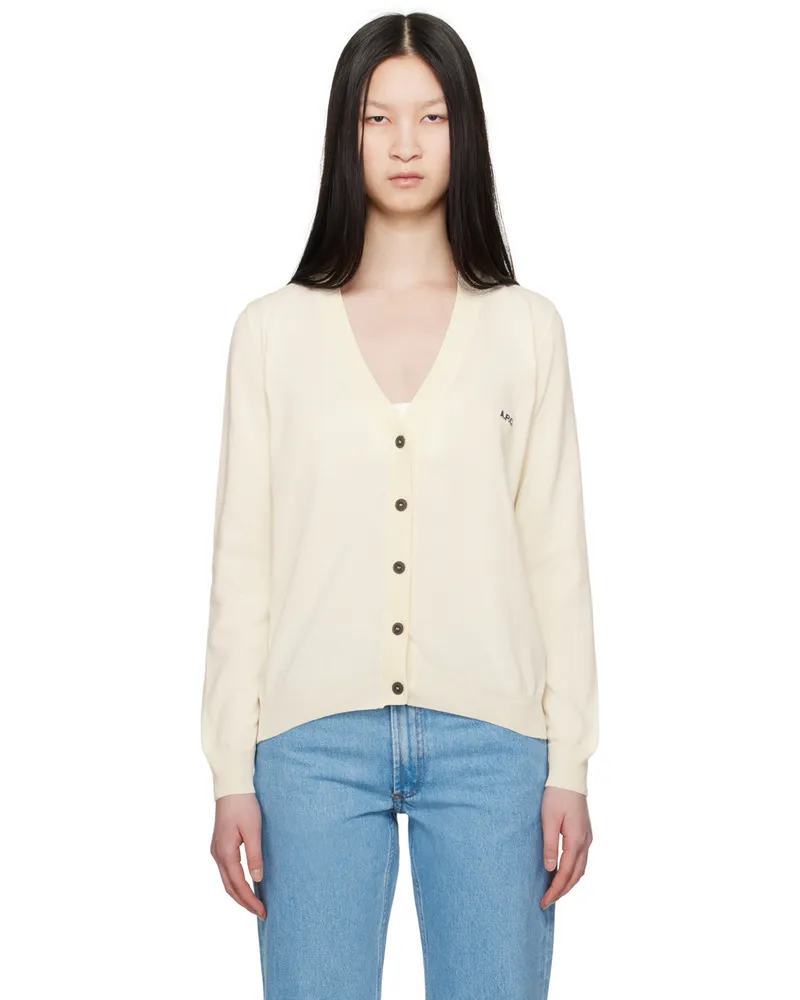 A.P.C. Off-White Bella Cardigan Aad