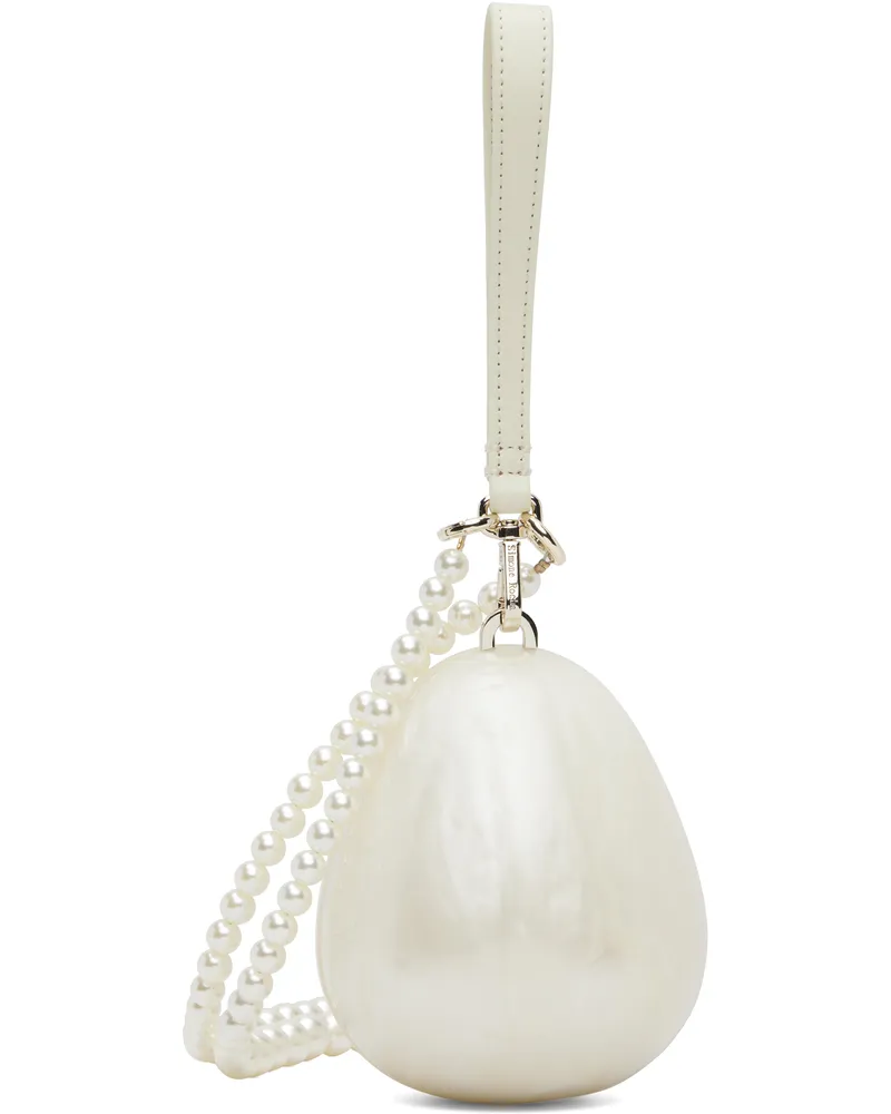 Simone Rocha Off-White Pearl Egg Bag Pearl