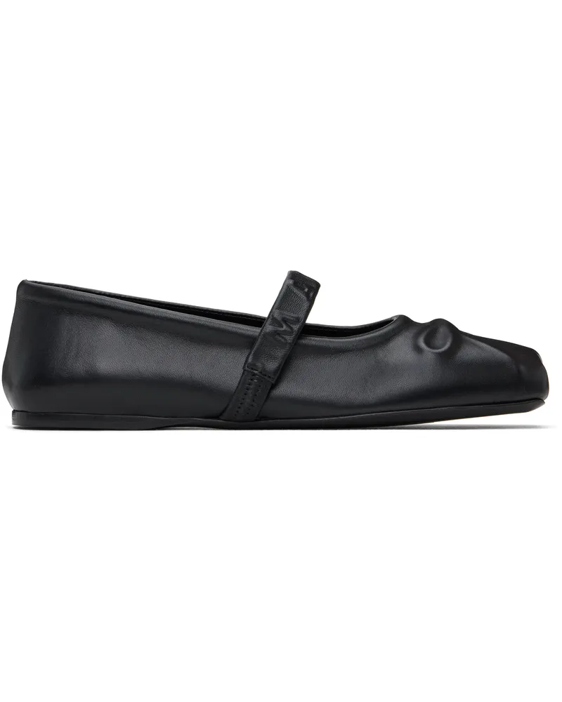 Marni Black Mary Jane Ballerina Flats 00n99