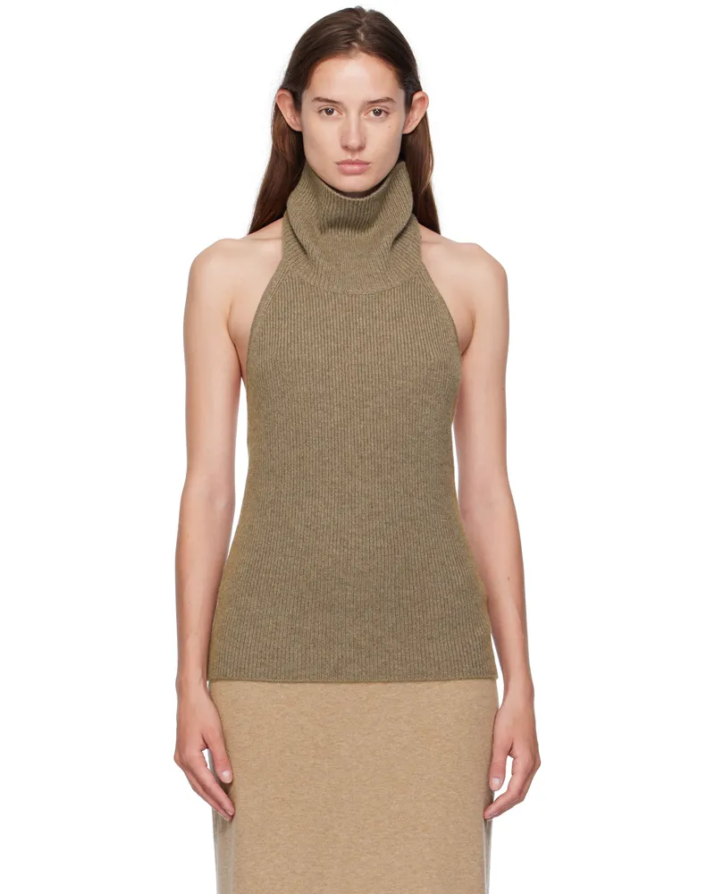 Lisa Yang Taupe Maddie Top Truffle
