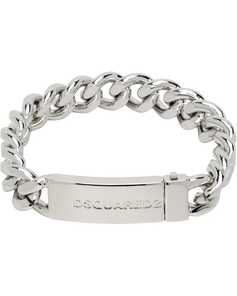 Dsquared2 Silver Chained2 Bracelet Palladium