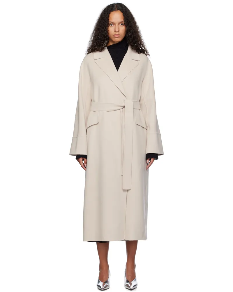 Max Mara Beige Malika Coat 014