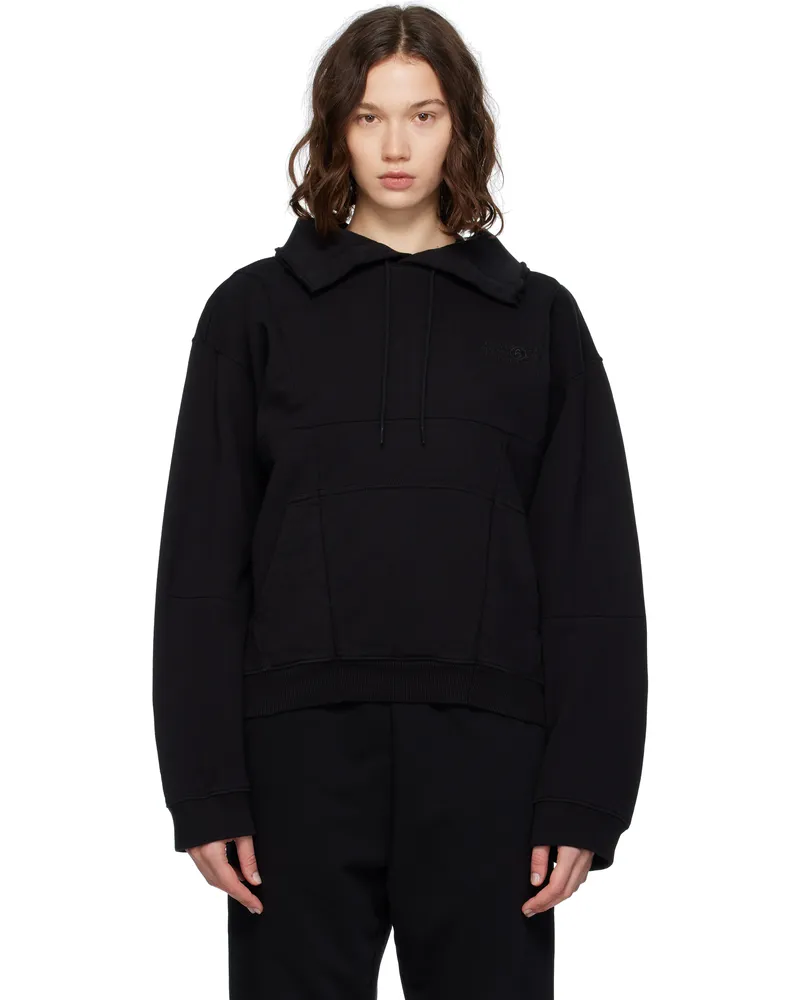 Maison Margiela Black Collared Sweatshirt 900