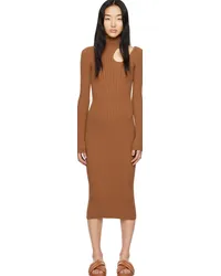 Anine Bing Brown Victoria Midi Dress Brown