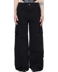 MISBHV Black Baggy Work Trousers Black