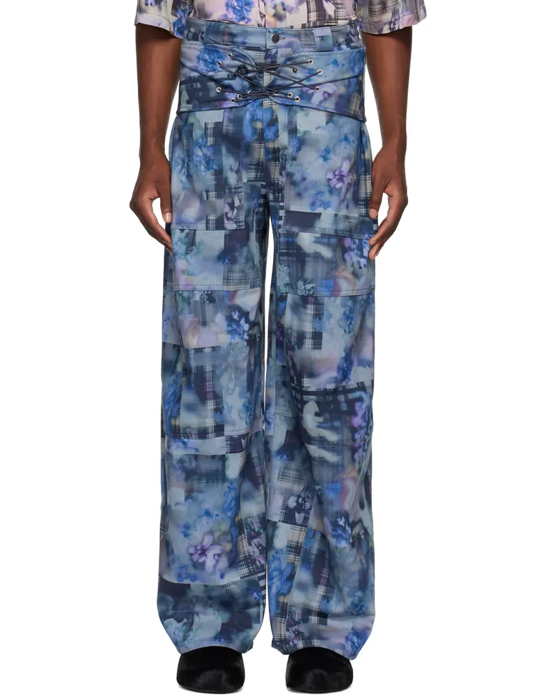 Collina Strada Navy Bungee Trousers Navy