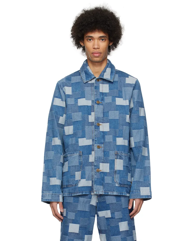 A.P.C. Blue Kerlouan Denim Jacket Ial