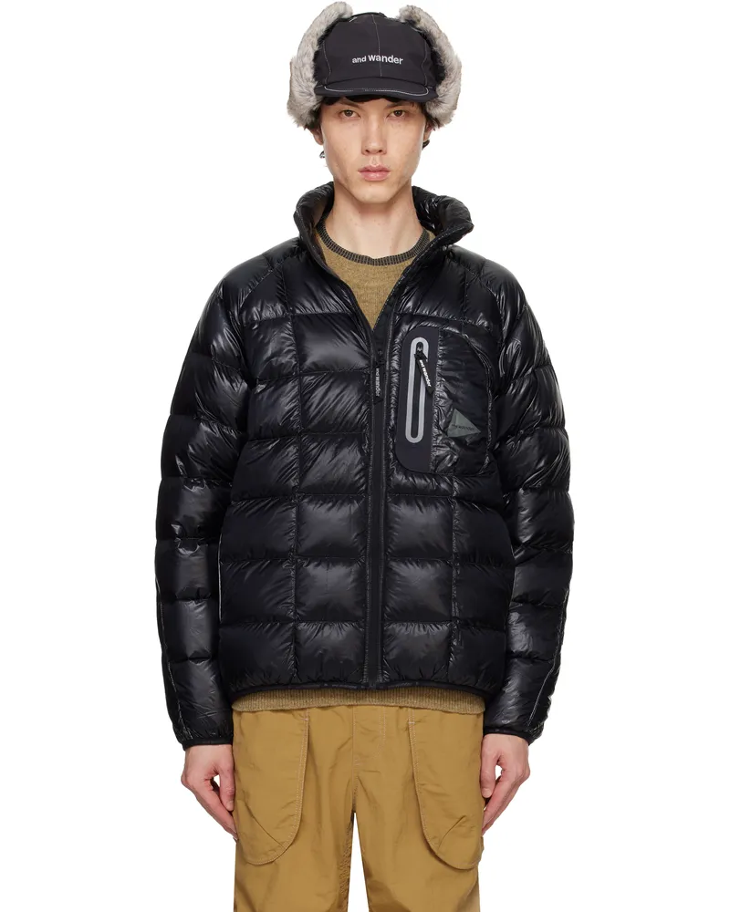 and wander Black Diamond Stitch Down Jacket Black010