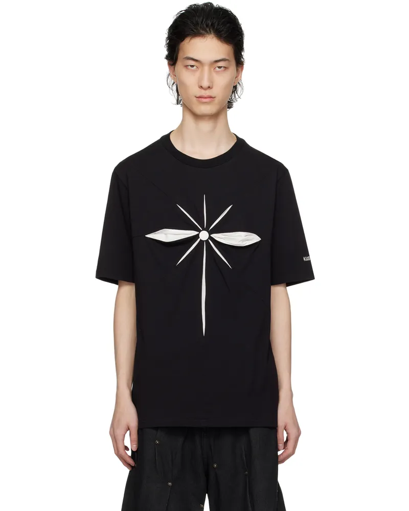 KUSIKOHC Black Origami T-Shirt Black