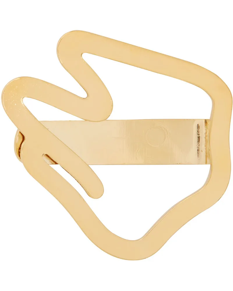 In Gold We Trust Paris SSENSE Exclusive Gold Tooth Tie Bar Gold