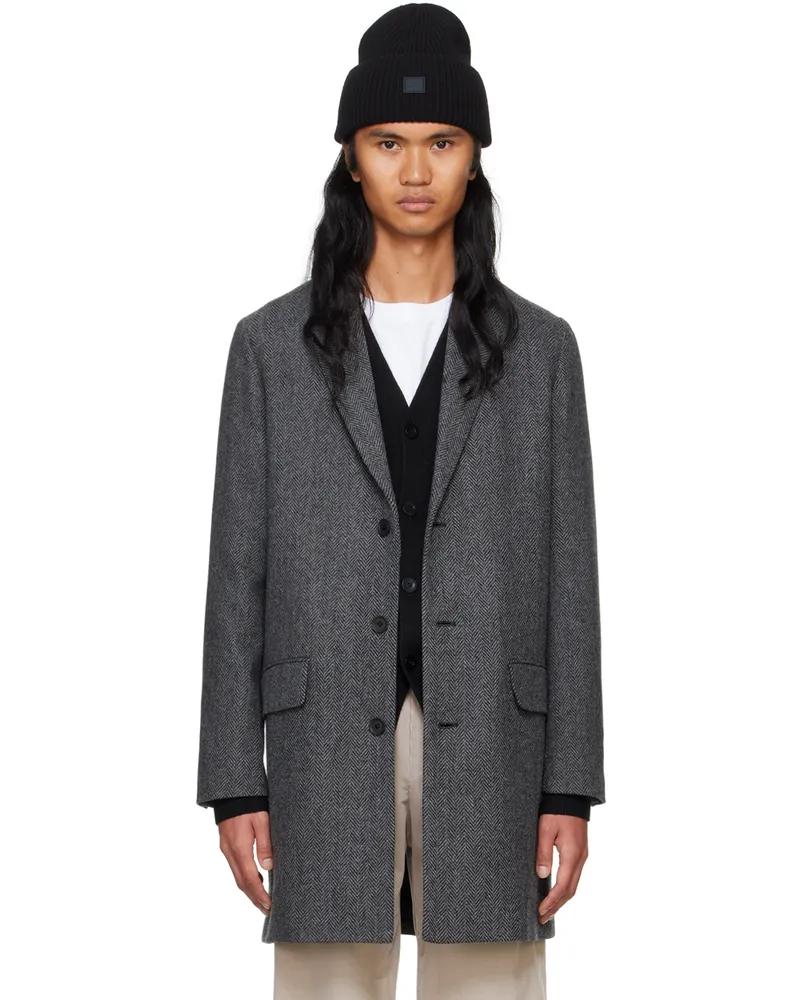 A.P.C. Gray Visconti Coat Lad