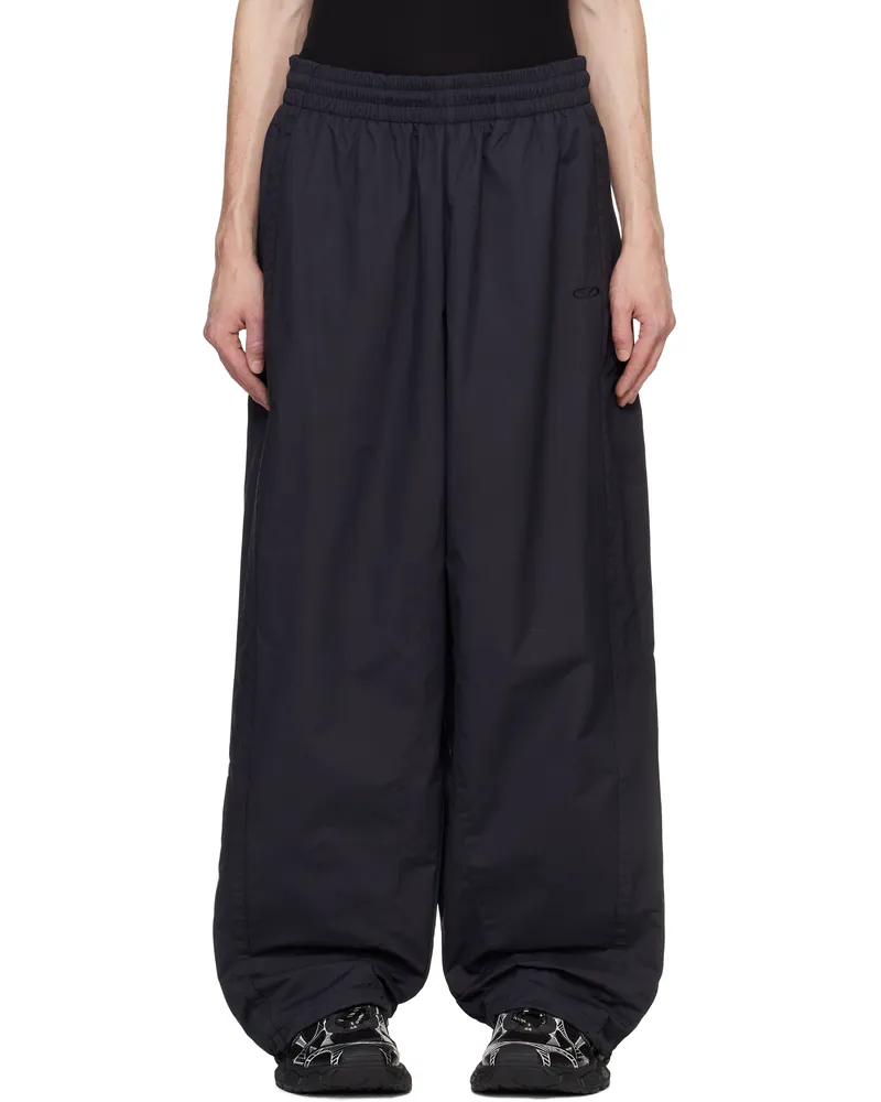 VETEMENTS Black Oval Logo Track Pants Black