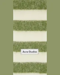 Acne Studios Green & Off-White Stripe Scarf Dif