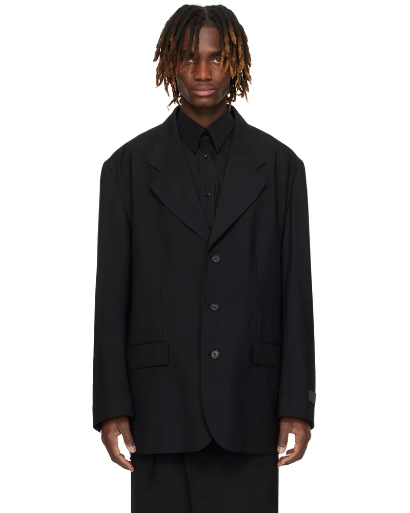 Maison Margiela Black Virgin Wool Blazer 900