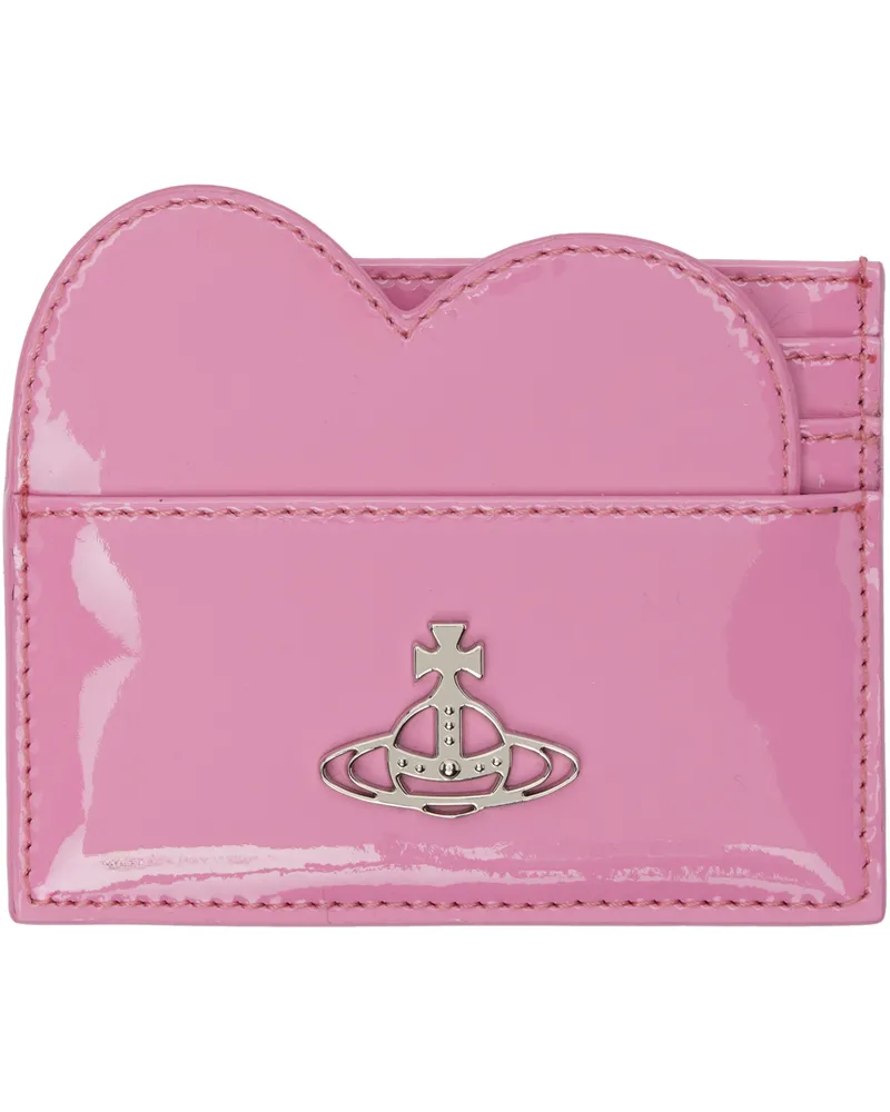 Vivienne Westwood Pink Heart Card Holder G406