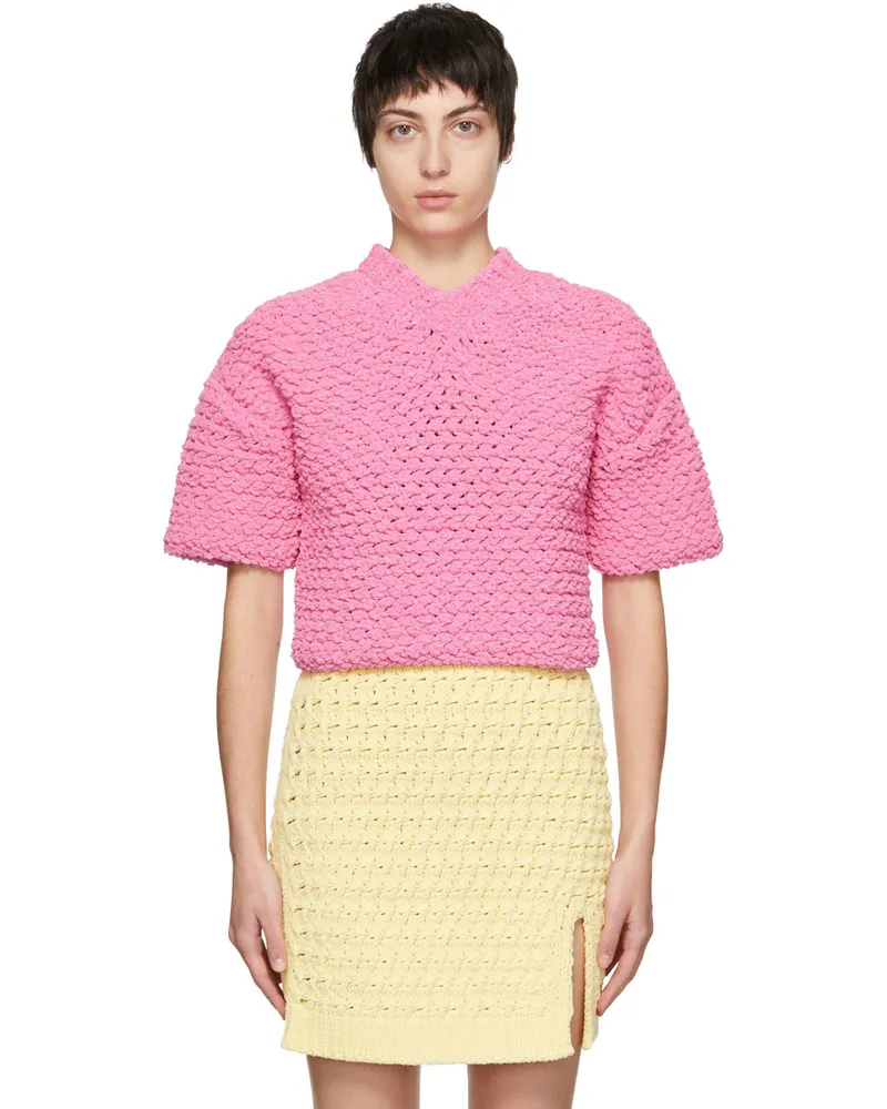 Bottega Veneta Pink Heavy Weight Sweater 5004