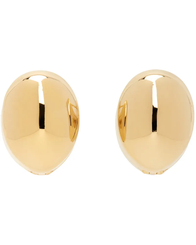 Bottega Veneta Gold Hoop Earrings 8120