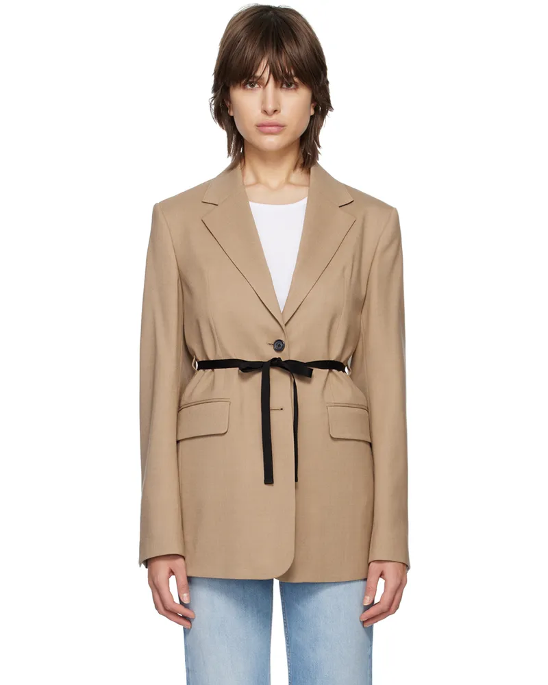 Filippa K Beige Alison Blazer 9558