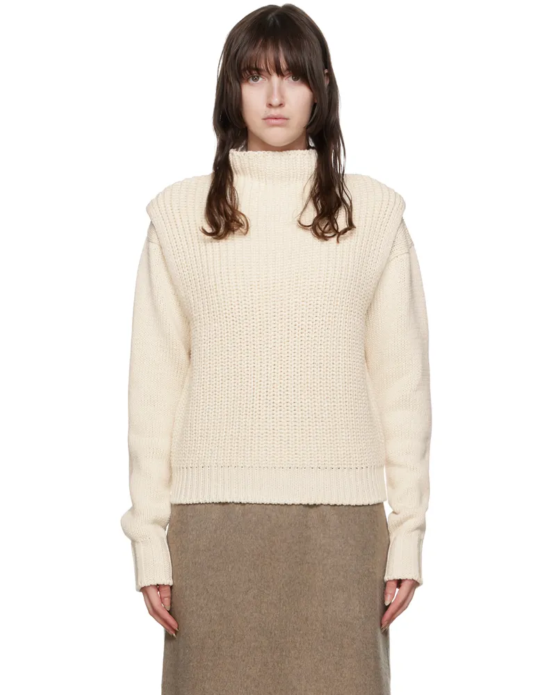 LE 17 SEPTEMBRE Off-White Layered Sweater Set Ivory