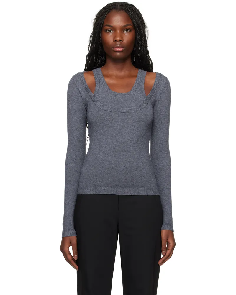 GIMAGUAS Gray Étoile Sweater Dark