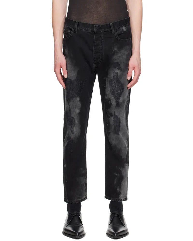 NICOLAS ANDREAS TARALIS Black Distressed Jeans 0