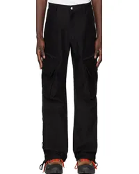 RHUDE Black Corda Ski Cargo Pants Black