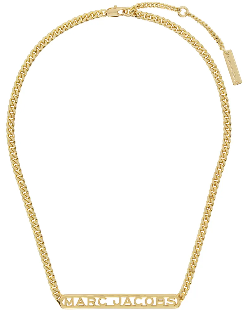 Marc Jacobs Gold 'The Monogram Chain' Necklace 710