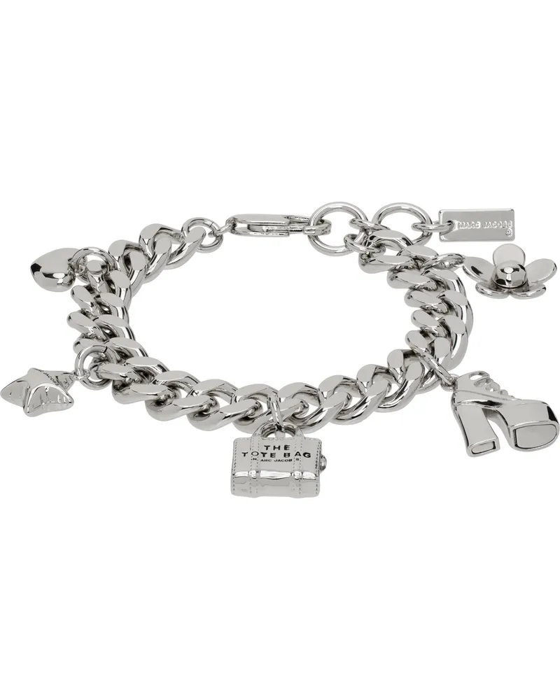Marc Jacobs Silver 'The Mini Icon Charm' Bracelet 029