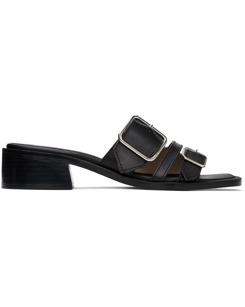 A.P.C. Black Aly Heeled Sandals Lzz